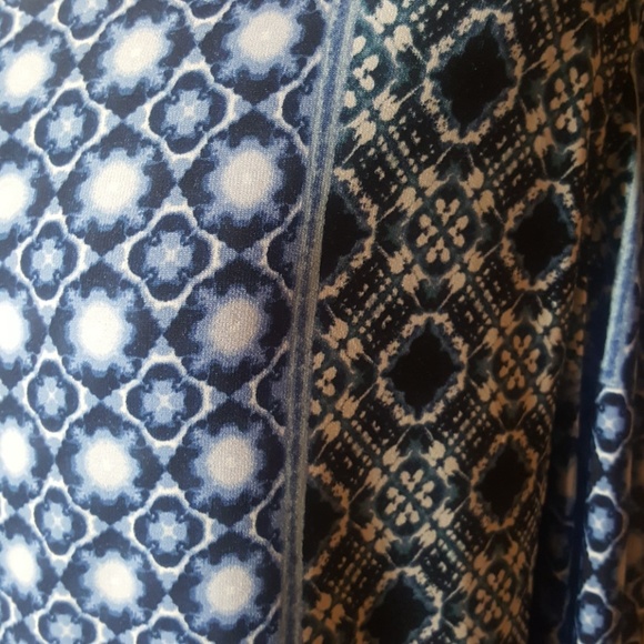 RONNI NICOLE Blue Printed Dress - Size 14 - Picture 3 of 5